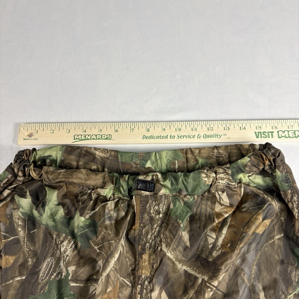 Realtree-Style Camo Hunting Outfit — Quarter-Zip Pullover + Pants, Men's Size L - Picture 9 of 12